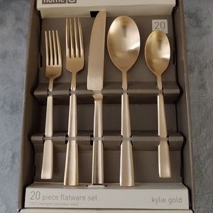 20-piece Flatware Set Kylie Gold (Stainless Steel)